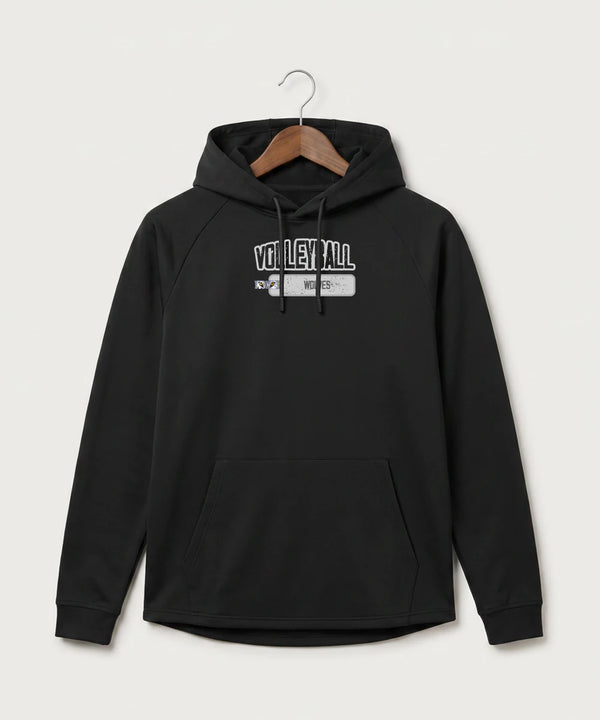 Walker Hackensack Akeley Volleyball (Girls) - Black Hoodie - Full Front