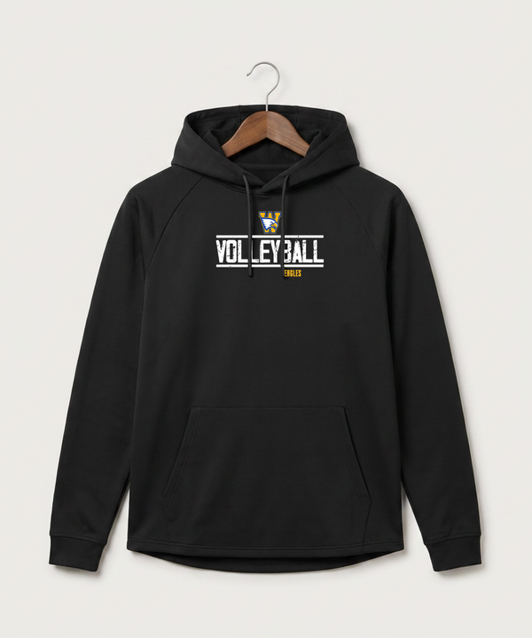 Windom Area High School Volleyball (Girls) - Black Hoodie - Full Front