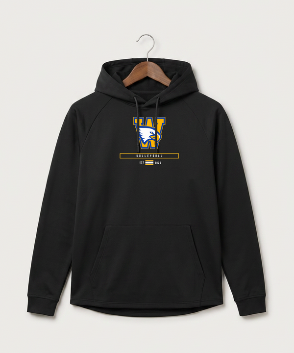 Windom Area High School Volleyball (Girls) - Black Hoodie - Full Front