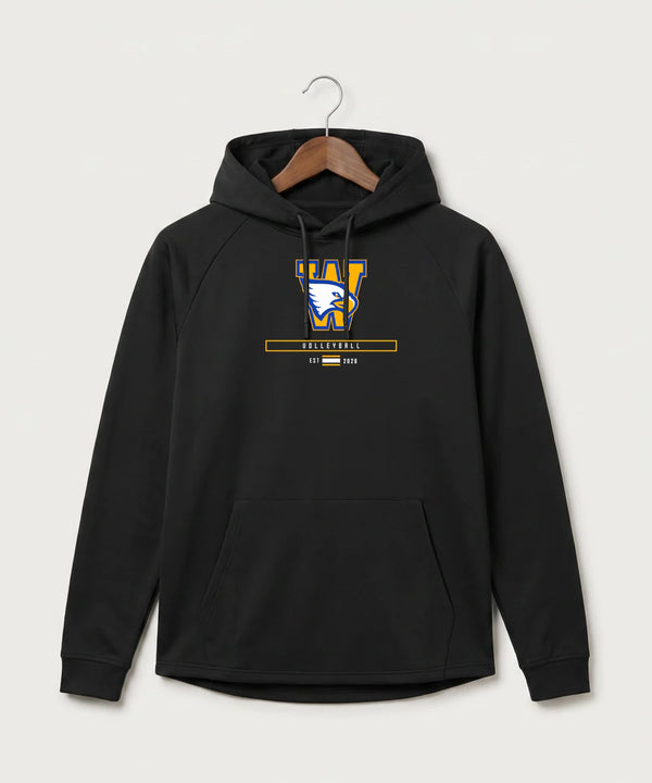 Windom Area High School Volleyball (Girls) - Black Hoodie - Full Front