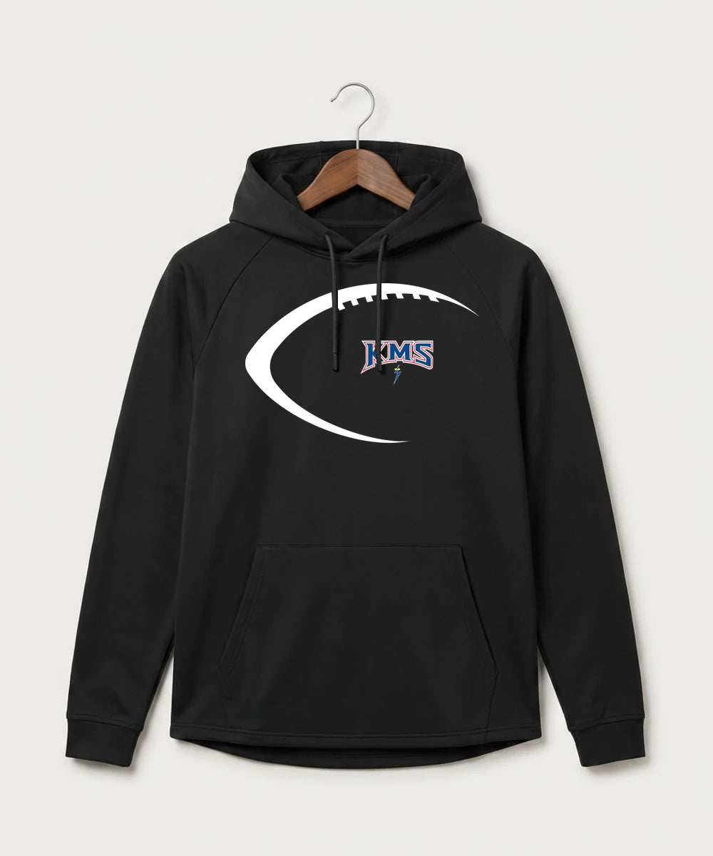 Kerkhoven-Murdock-Sunburg High School Football (Boys) - Black Hoodie - Full Front