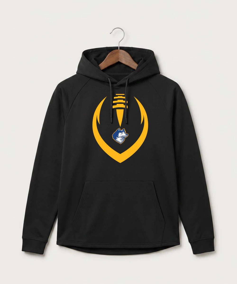 Bigfork Senior High School Football (Boys) - Black Hoodie - Full Front