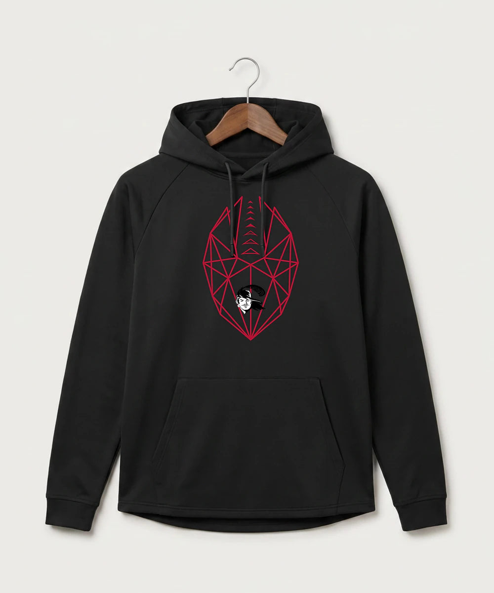 Border West Football (Boys) - Black Hoodie - Full Front