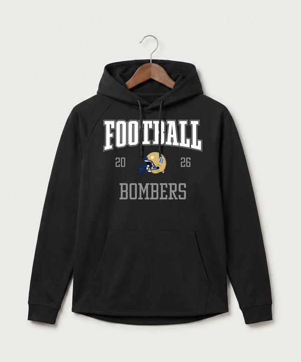 Braham Area High School Football (Boys) - Black Hoodie - Full Front