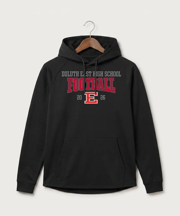 Duluth East High School Football (Boys) - Black Hoodie - Full Front