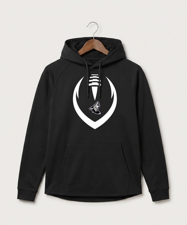 Heron Lake-Okabena High School Football (Boys) - Black Hoodie - Full Front