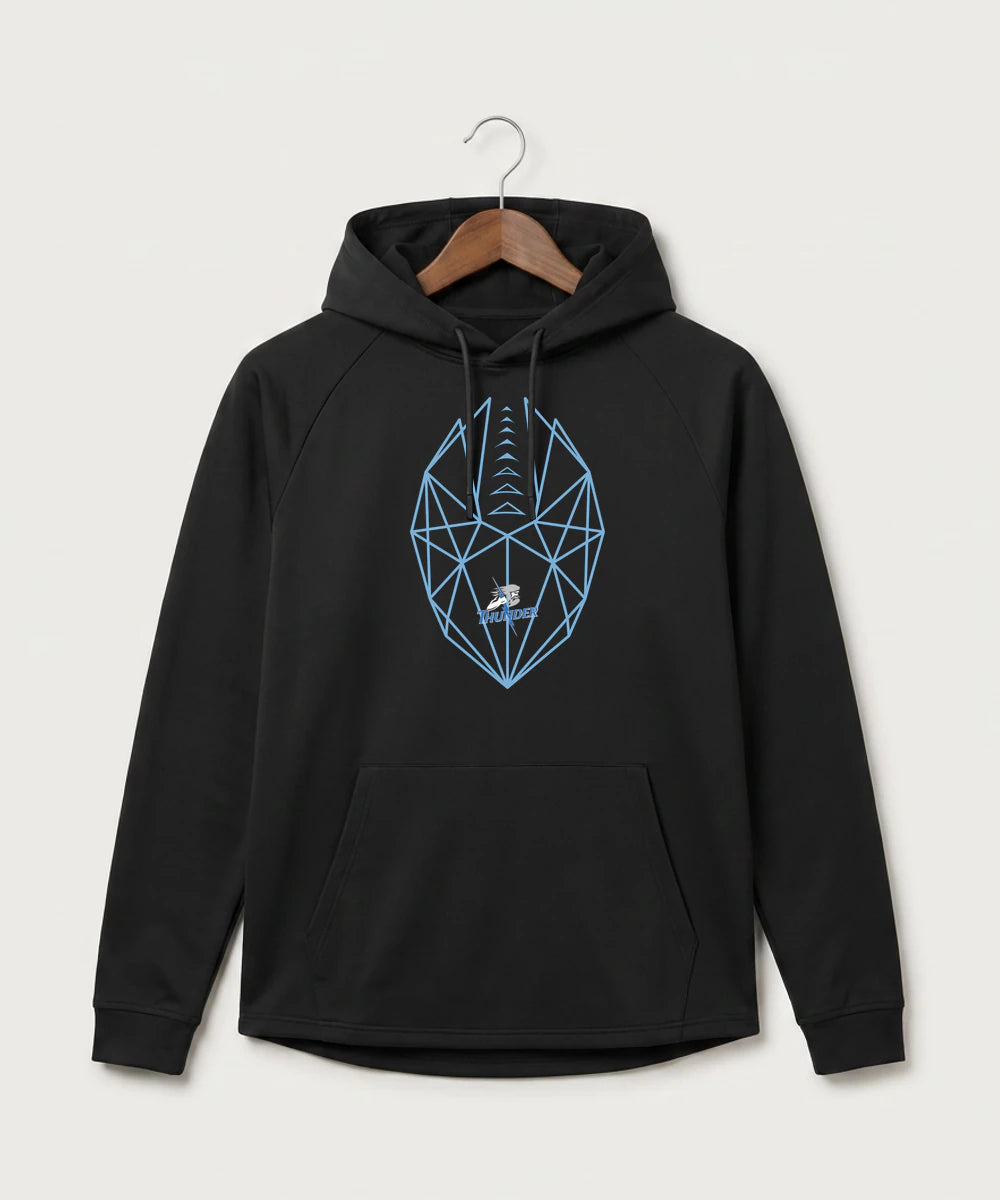 Long Prairie Grey Eagle High School Football (Boys) - Black Hoodie - Full Front