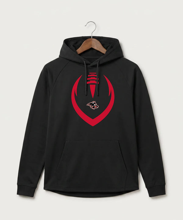 Milaca High School Football (Boys) - Black Hoodie - Full Front