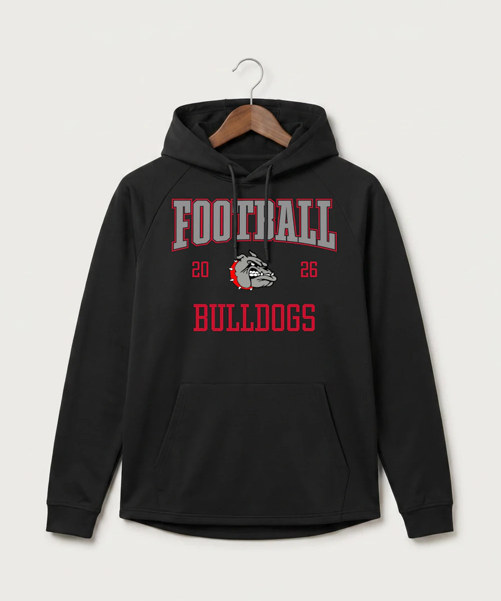 Otter Tail Central Football (Boys) - Black Hoodie - Full Front