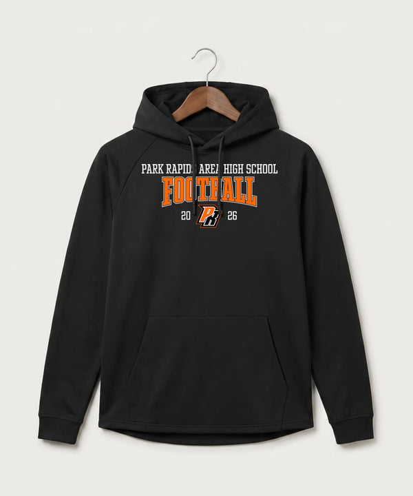 Park Rapids Area High School Football (Boys) - Black Hoodie - Full Front