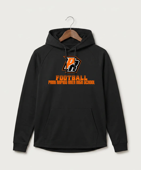 Park Rapids Area High School Football (Boys) - Black Hoodie - Full Front