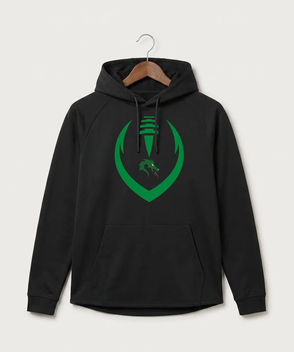 Pine City High School Football (Boys) - Black Hoodie - Full Front