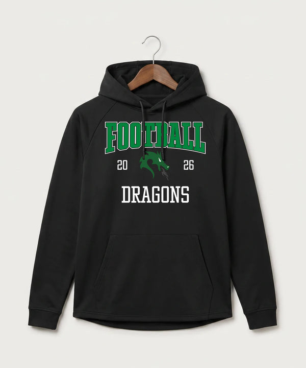 Pine City High School Football (Boys) - Black Hoodie - Full Front