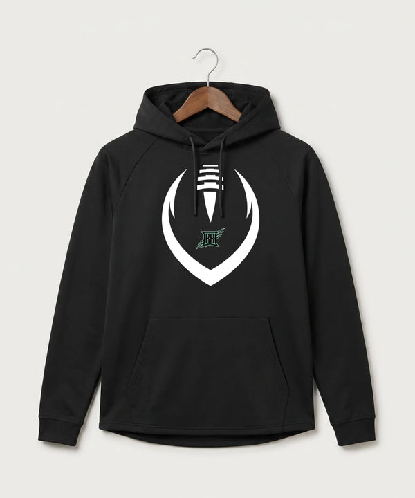 Rock Ridge High School Football (Boys) - Black Hoodie - Full Front