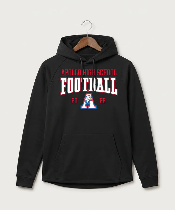Apollo High School Football (Boys) - Black Hoodie - Full Front