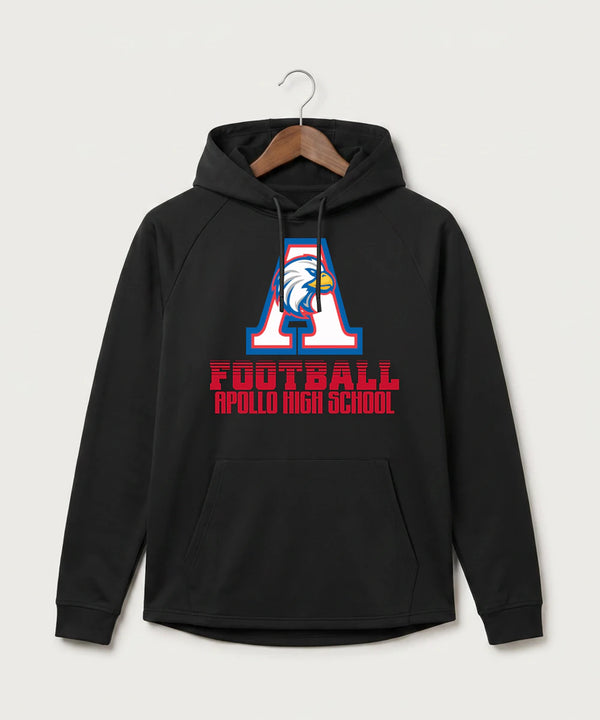 Apollo High School Football (Boys) - Black Hoodie - Full Front
