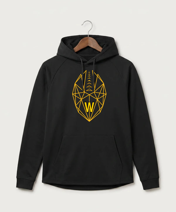 Warroad High School Football (Boys) - Black Hoodie - Full Front