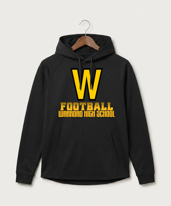 Warroad High School Football (Boys) - Black Hoodie - Full Front