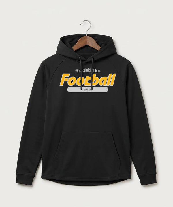 Warroad High School Football (Boys) - Black Hoodie - Full Front