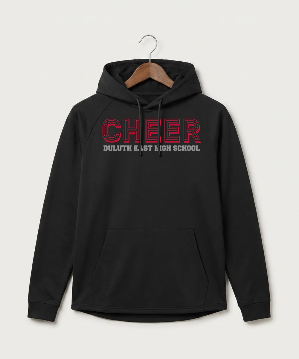 Duluth East High School Cheer (Coed) - Black Hoodie - Full Front