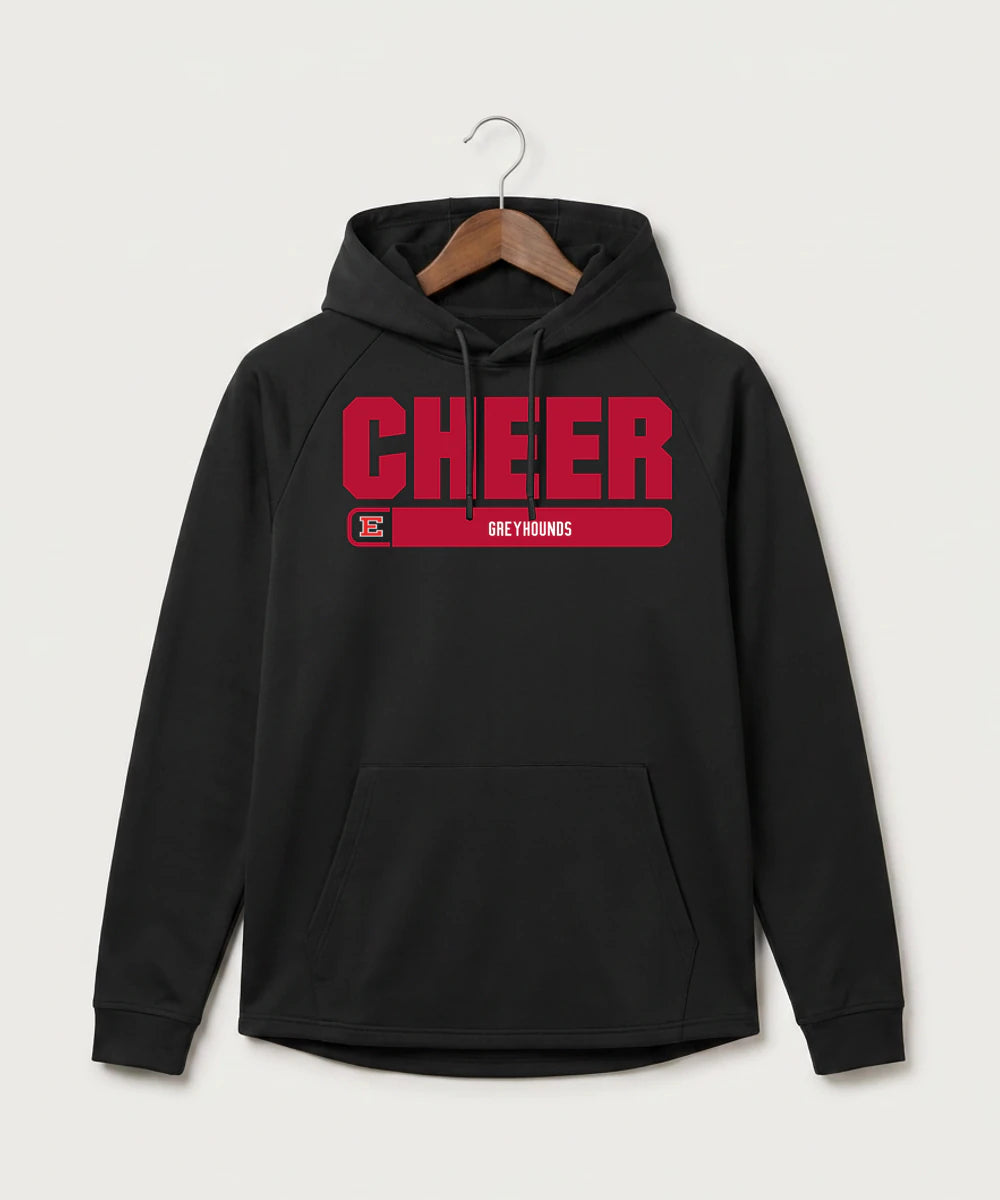 Duluth East High School Cheer (Coed) - Black Hoodie - Full Front