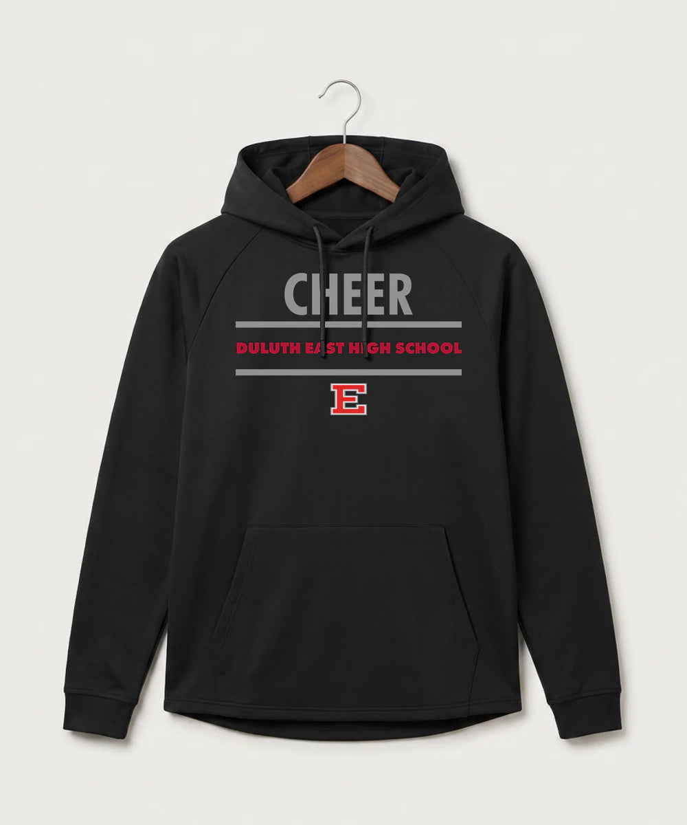 Duluth East High School Cheer (Coed) - Black Hoodie - Full Front