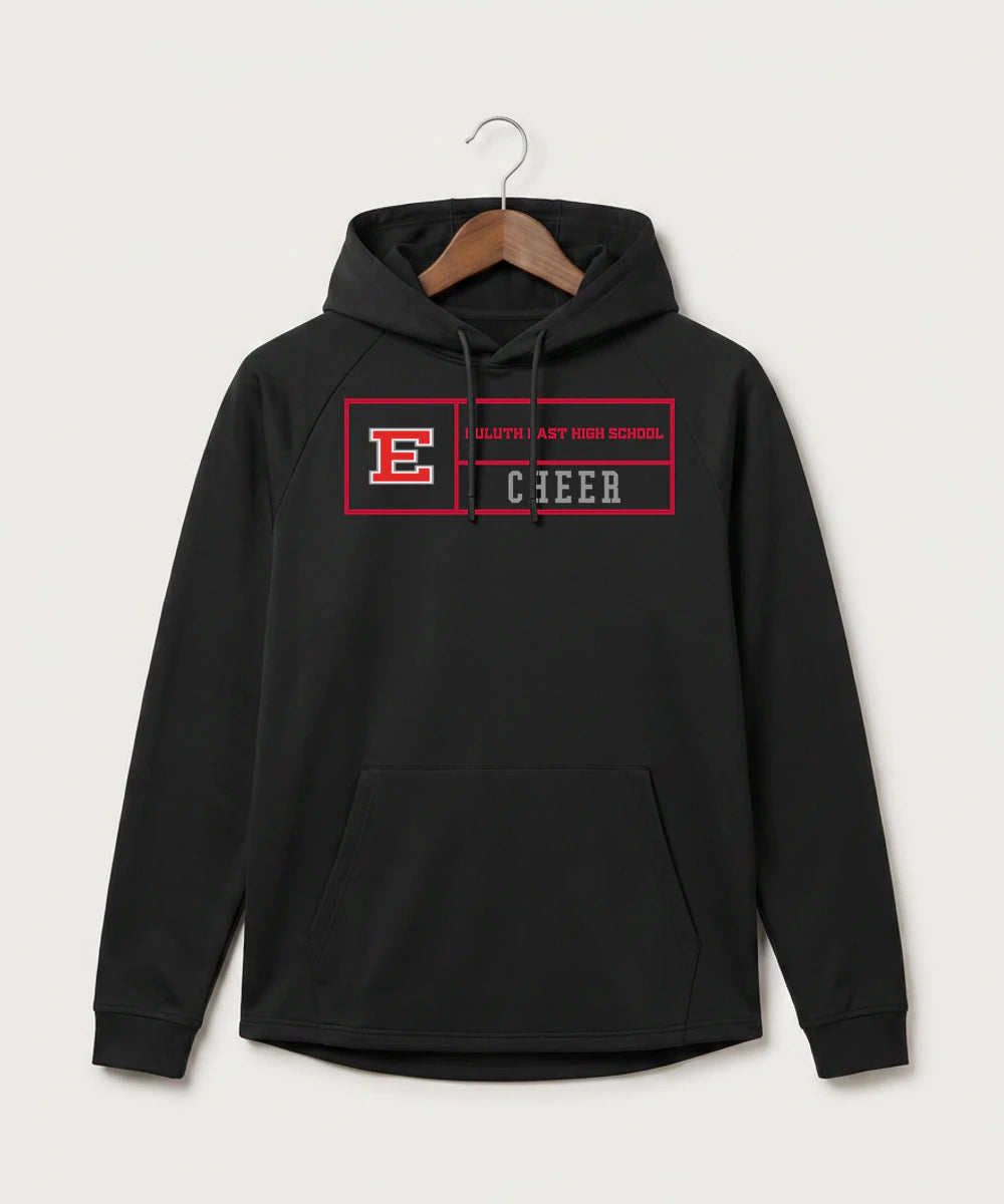 Duluth East High School Cheer (Coed) - Black Hoodie - Full Front