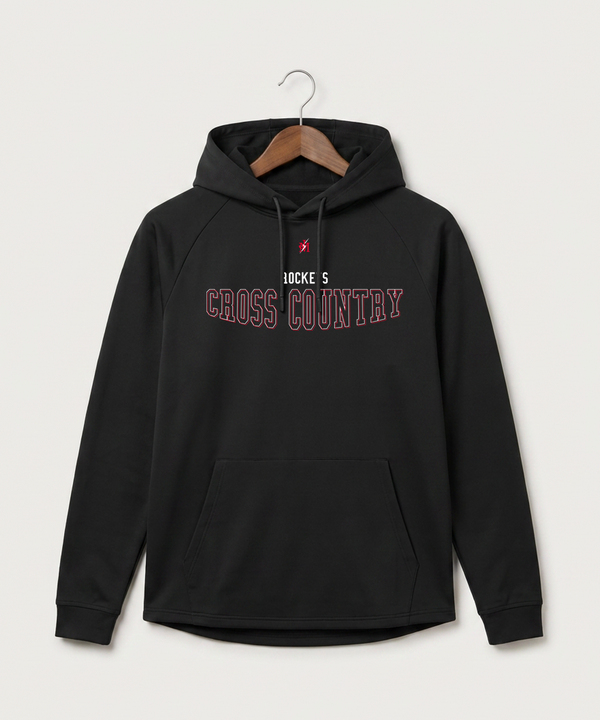 John Marshall High School Cross Country (Coed) - Black Hoodie - Full Front