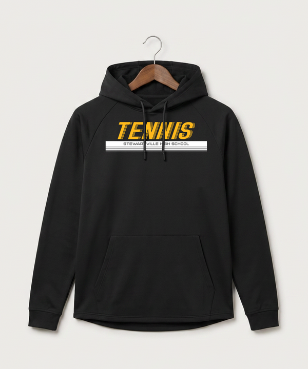 Stewartville High School Tennis (Coed) - Black Hoodie - Full Front