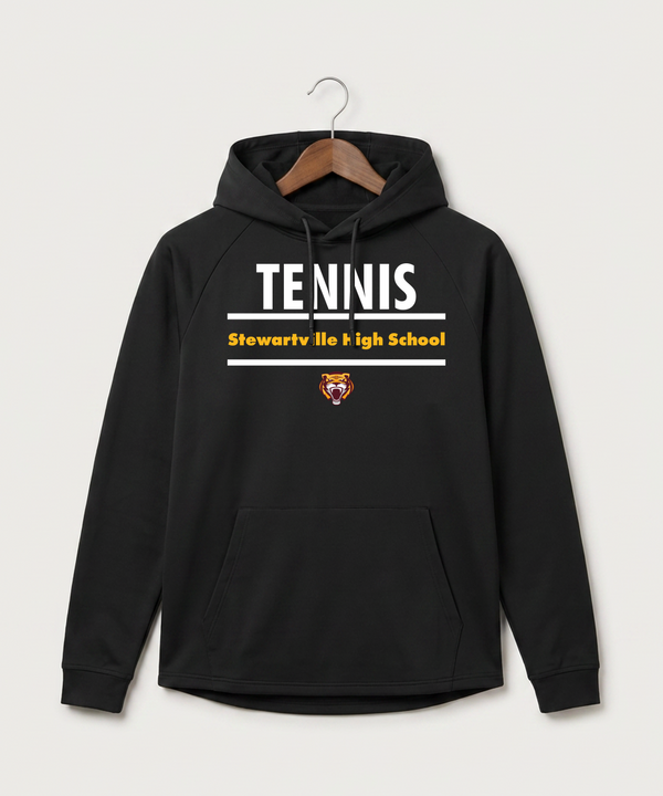 Stewartville High School Tennis (Coed) - Black Hoodie - Full Front