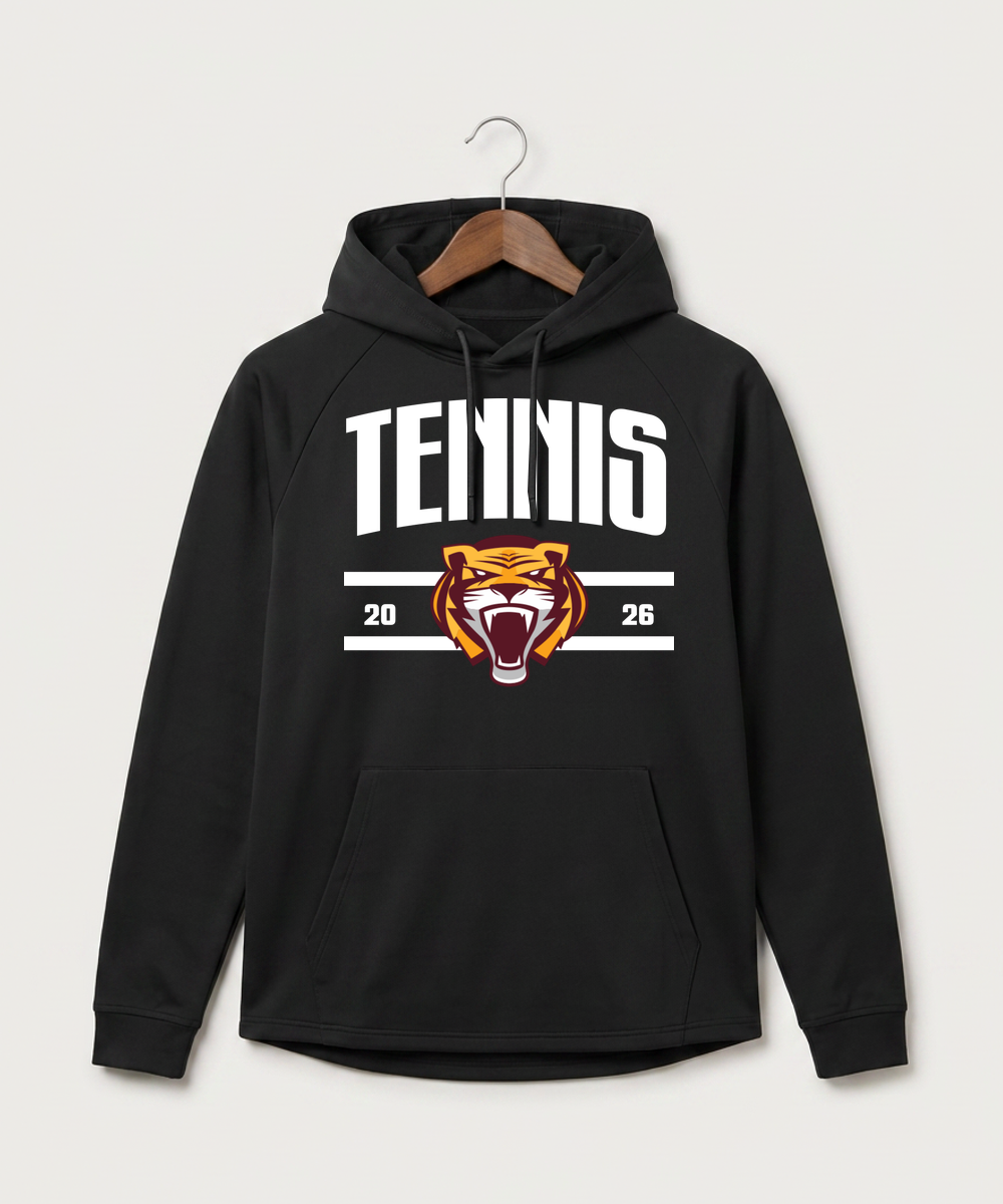 Stewartville High School Tennis (Coed) - Black Hoodie - Full Front