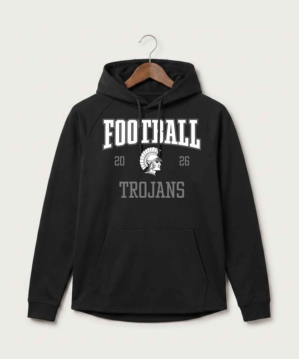 Wauwatosa West Football - Black Hoodie - Full Front