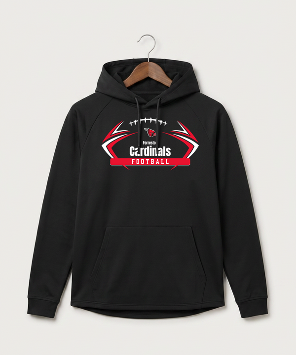 Forreston Football - Black Hoodie - Full Front