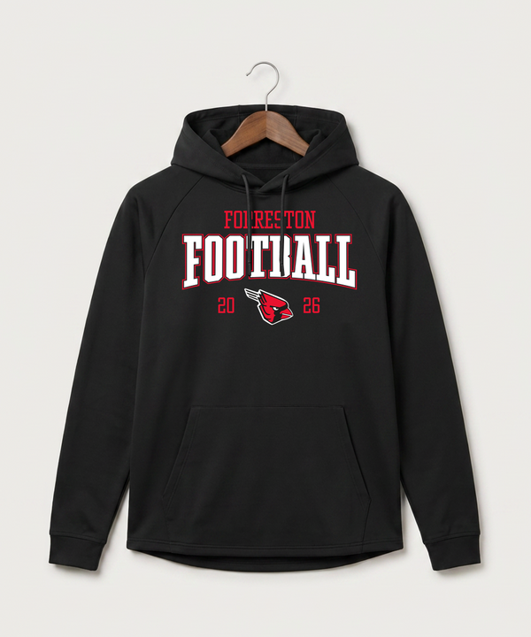 Forreston Football - Black Hoodie - Full Front