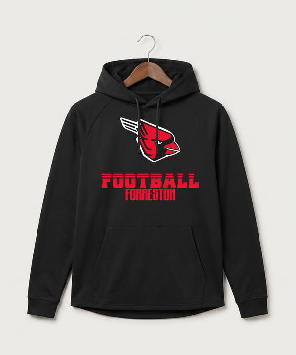 Forreston Football - Black Hoodie - Full Front