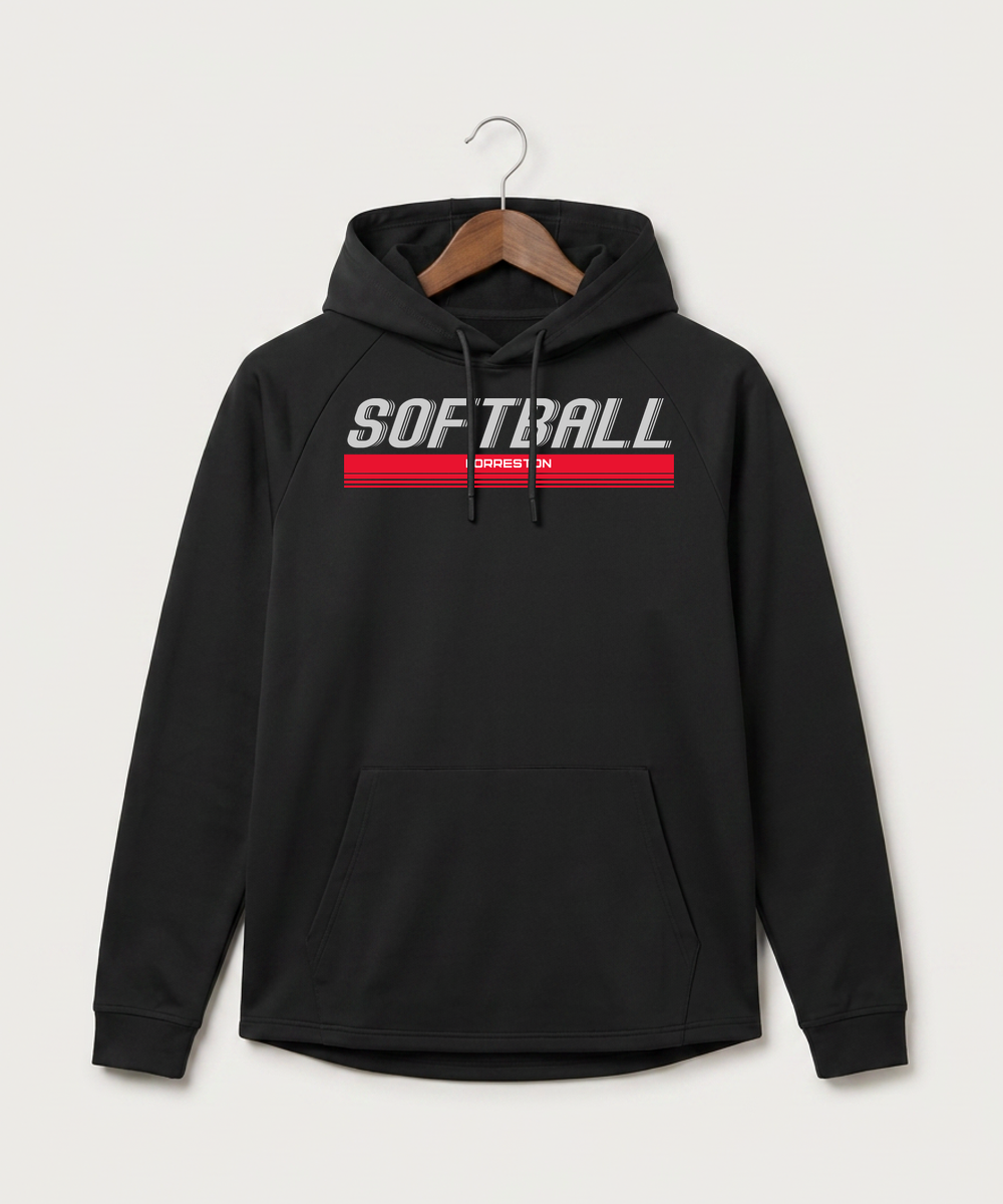 Forreston Softball - Black Hoodie - Full Front
