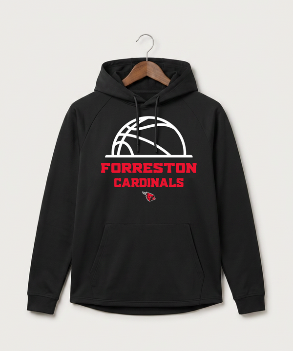 Forreston Basketball - Black Hoodie - Full Front