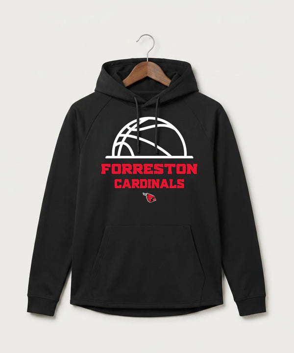 Forreston Basketball - Black Hoodie - Full Front
