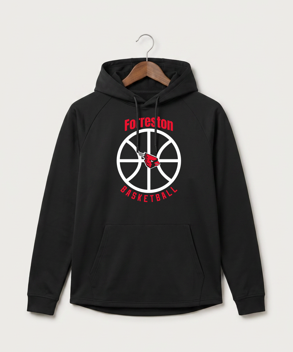 Forreston Basketball - Black Hoodie - Full Front