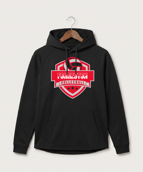 Forreston Volleyball - Black Hoodie - Full Front