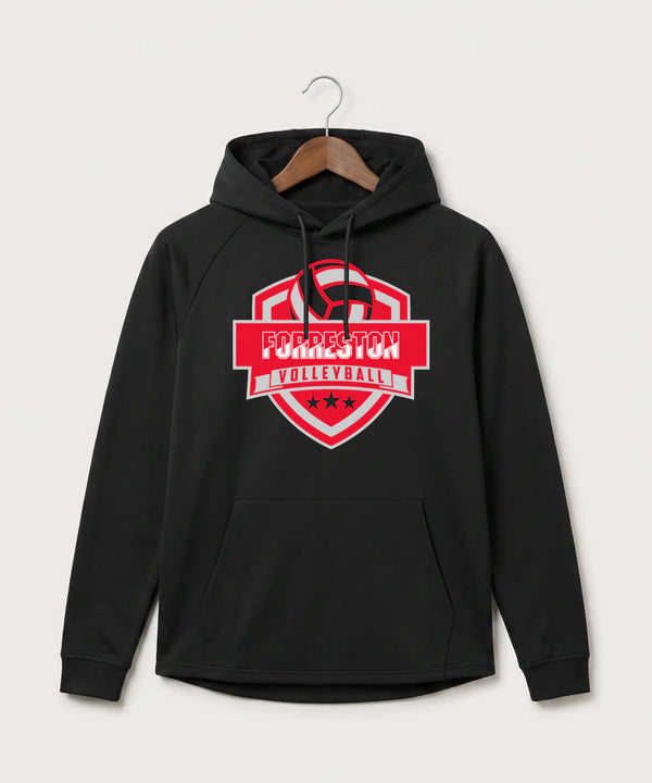 Forreston Volleyball - Black Hoodie - Full Front