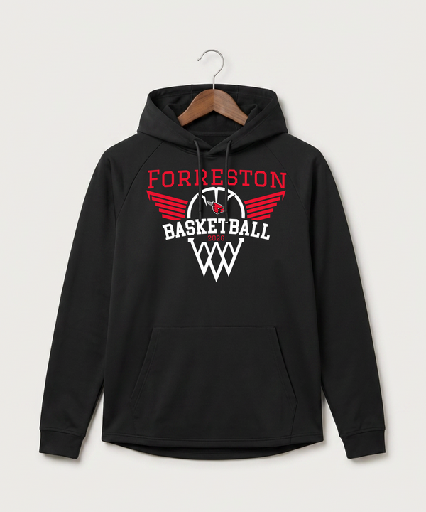 Forreston Basketball - Black Hoodie - Full Front