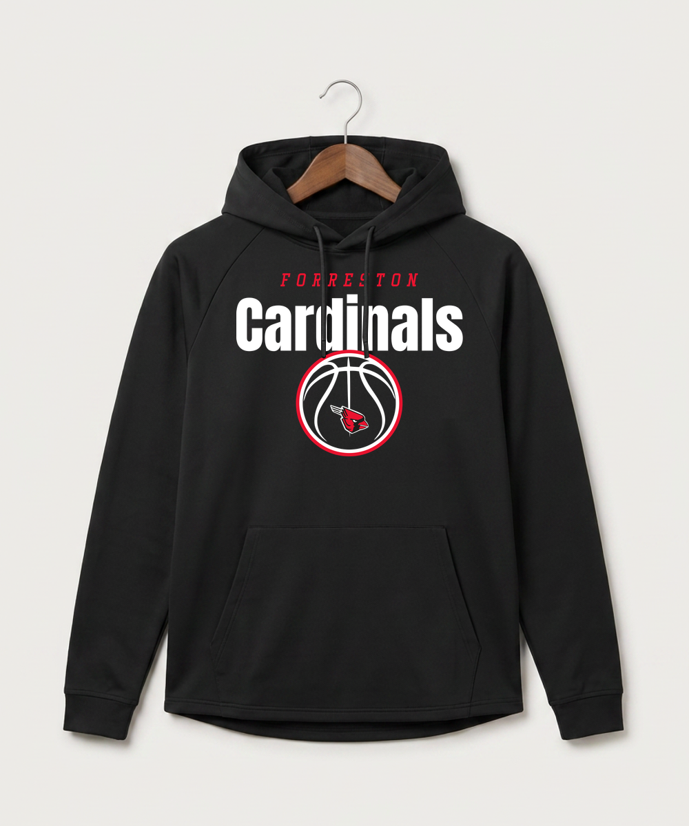 Forreston Basketball - Black Hoodie - Full Front