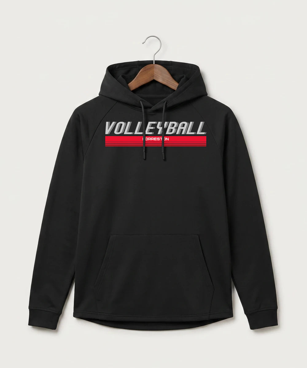 Forreston Volleyball - Black Hoodie - Full Front