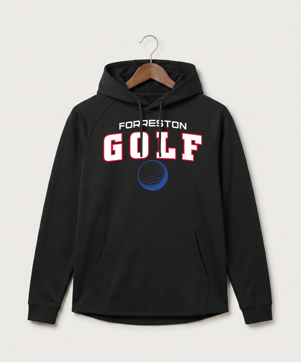 Forreston Golf - Black Hoodie - Full Front