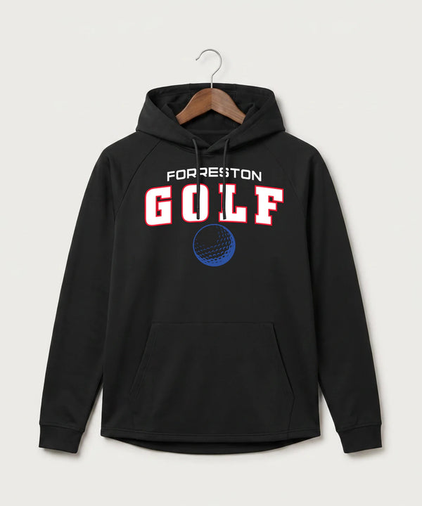 Forreston Golf - Black Hoodie - Full Front
