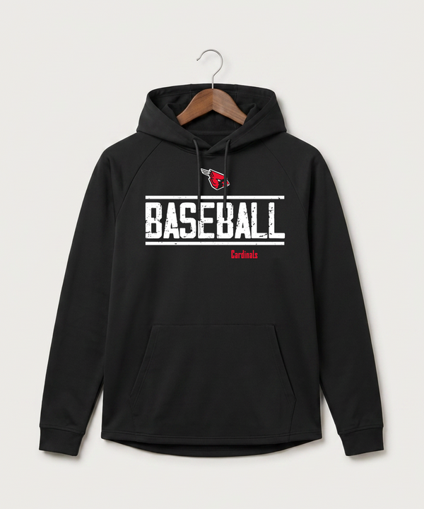 Forreston Baseball - Black Hoodie - Full Front