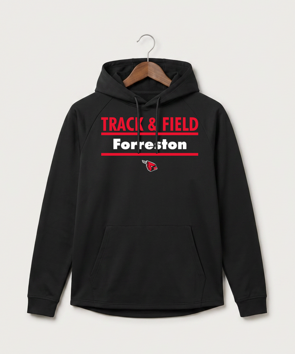 Forreston Track and Field - Black Hoodie - Full Front