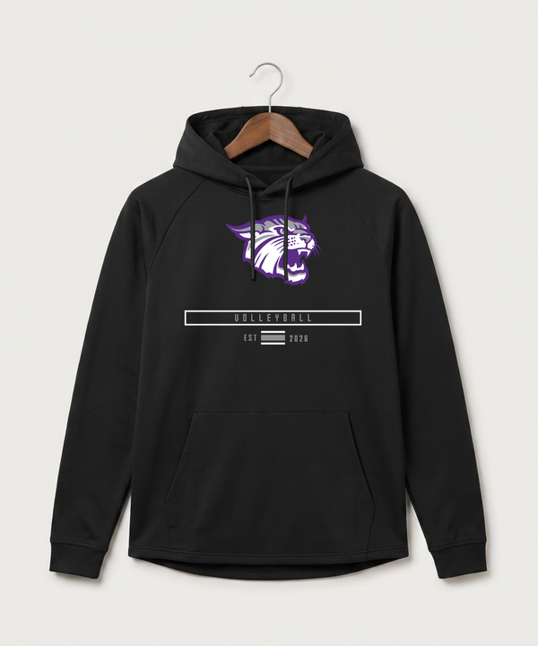 Goodhue High School Volleyball (Girls) - Black Hoodie - Full Front