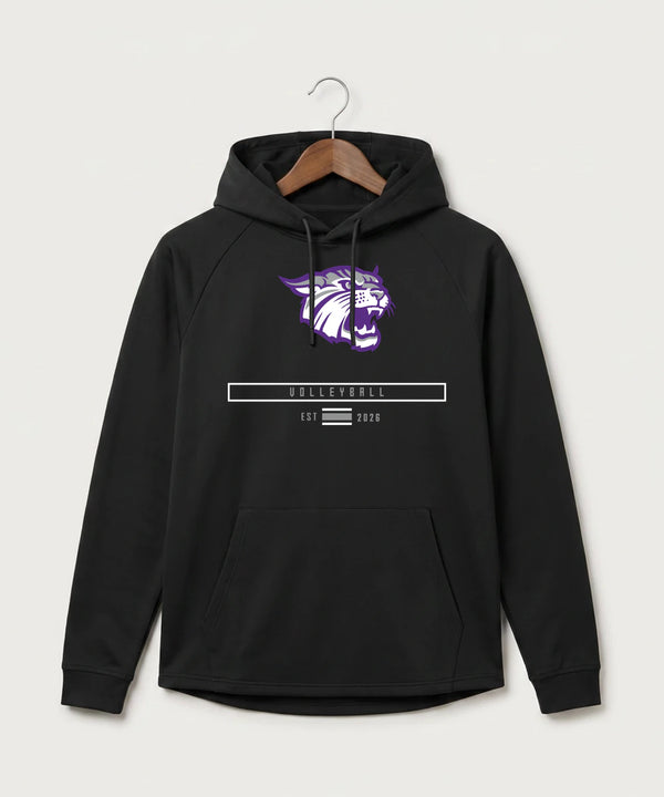 Goodhue High School Volleyball (Girls) - Black Hoodie - Full Front